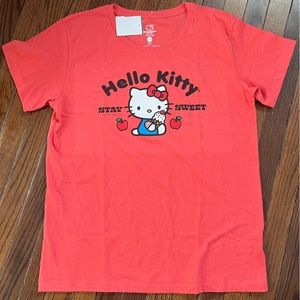 Hello Kitty Sanrio Apple Tee T-Shirt XL Red NWT